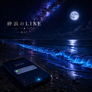 砂浜のLINE