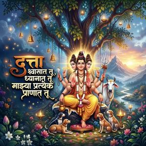 दत्ता श्वासात तू, ध्यानात तू माझ्या प्रत्येक प्राणात तू