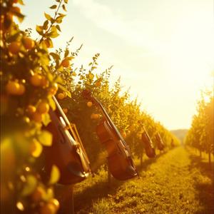 Sturm über dem Obstgarten.| Storm Over the Orchard