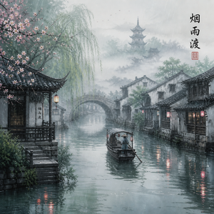 烟雨渡