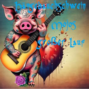 Hängebauchschwein Mojos großer Lauf