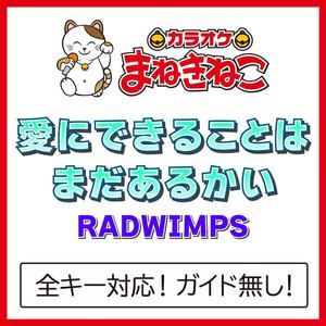 愛にできることはまだあるかい +1KEY（カラオケ）[Originally Performed By RADWIMPS]