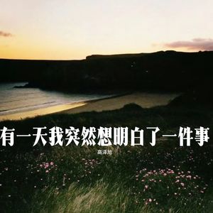 有一天我突然想明白了一件事