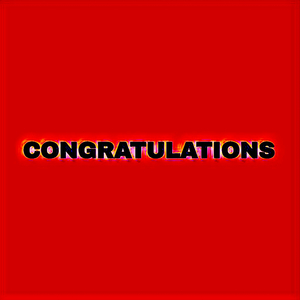Congratulations