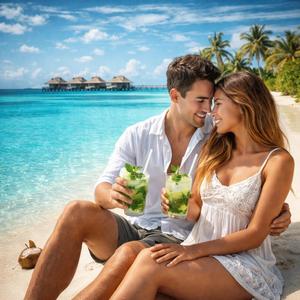 몰디브에서 모히또 한잔