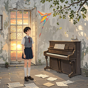 纸风筝与旧琴房