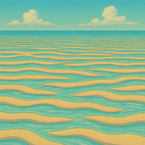 Coastline Chalk Marks