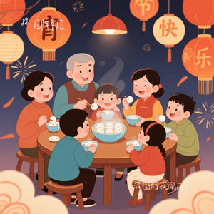 满街灯花闹元宵