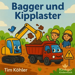 Bagger und Kipplaster