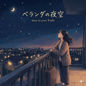 ベランダの夜空