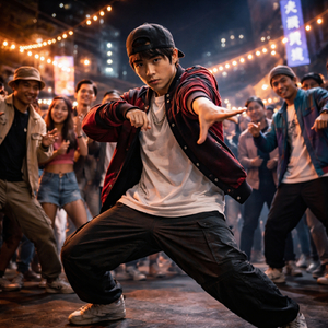 闇を裂くダンスバトル