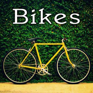 Mountain Bike Passes by at a Medium Speed on Hard Packed Gravel