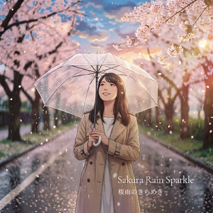 桜雨のきらめき