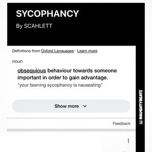 Sycophancy