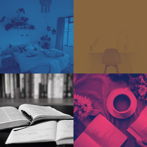 抚慰的在家里工作回忆