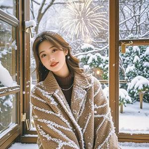 陪你一起看雪中烟火