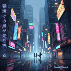 朝焼けの風が走り抜ける