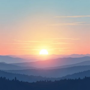 Quiet Breeze Carrying Morning Colors