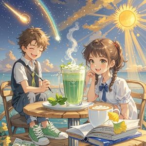 星轨撞进咖啡杯-芯平气禾