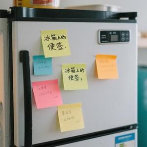 冰箱上的便签