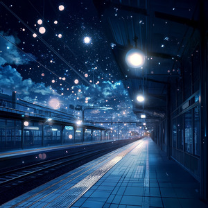 落ちるシルエット