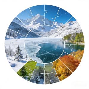 Still Pool Under Autumn Moon – Harvest Stillness