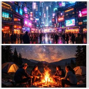 Entre leds e estrelas