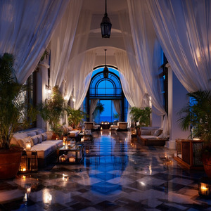 Ivory Breeze Beneath the Atrium