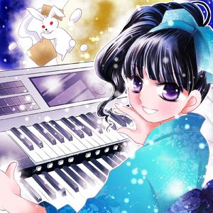 十五夜の月と月の兎