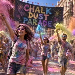 Chalk dust parade