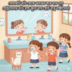 সোনামণি দাঁত মেজে গুনগুন করে গান গায় ছোট্টসোনার দাঁত ব্রাশ স্কুলে যায় ছোট বাবু লক্ষীসোনা Sunamoni Dat Meje Gan Gay Chuttosona Beby Teeth Brush School E Jay Chuto Babu Lokkhisona