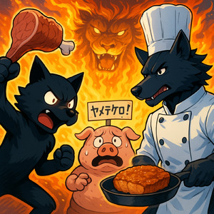 オークエンペラー ラストミート クロいわんことBlack Wolf