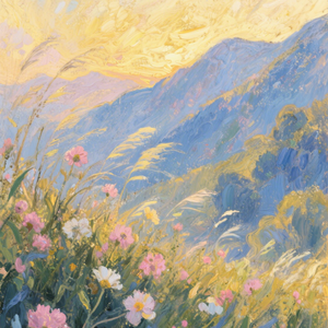 山野吹来的晚风