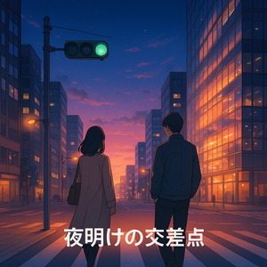夜明けの交差点