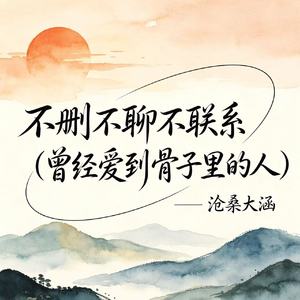 不删不聊不联系(曾经爱到骨子里的人)