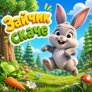 Зайчик скаче