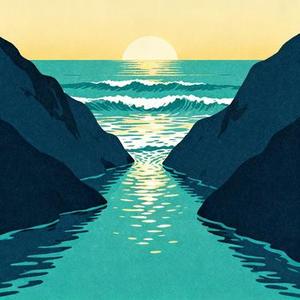 从山涧走到海边