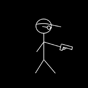 The boy with a pistol.