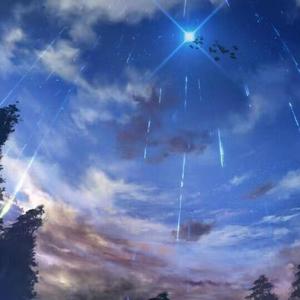 星が輝く雨の日