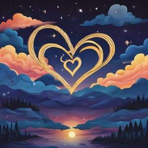 两颗虔诚的心紧靠一起