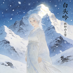 皑如山上雪