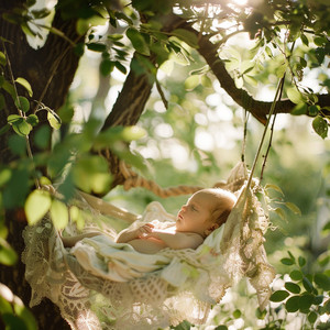 Sueño Del Bebé En Robles Antiguos