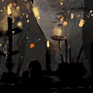 长河·缺月（填翻《应怀酒》）