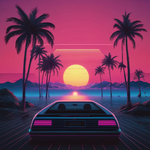 夕日に向かって走り抜け