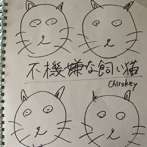 不機嫌な飼い猫