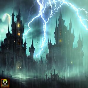 Creepy Thunderstorm on Dracula`s Castle with Rain Sounds, Loud Thunder and Howling Wolves