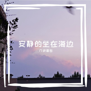 安静的坐在海边