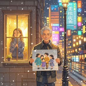 归巢的灯火-退翁