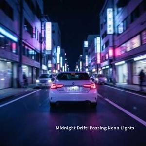 Midnight Drift: Passing Neon Lights