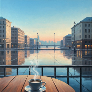 揺れる月の残像